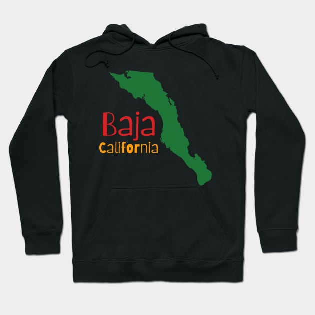 Baja California Hoodie by KayBee Gift Shop